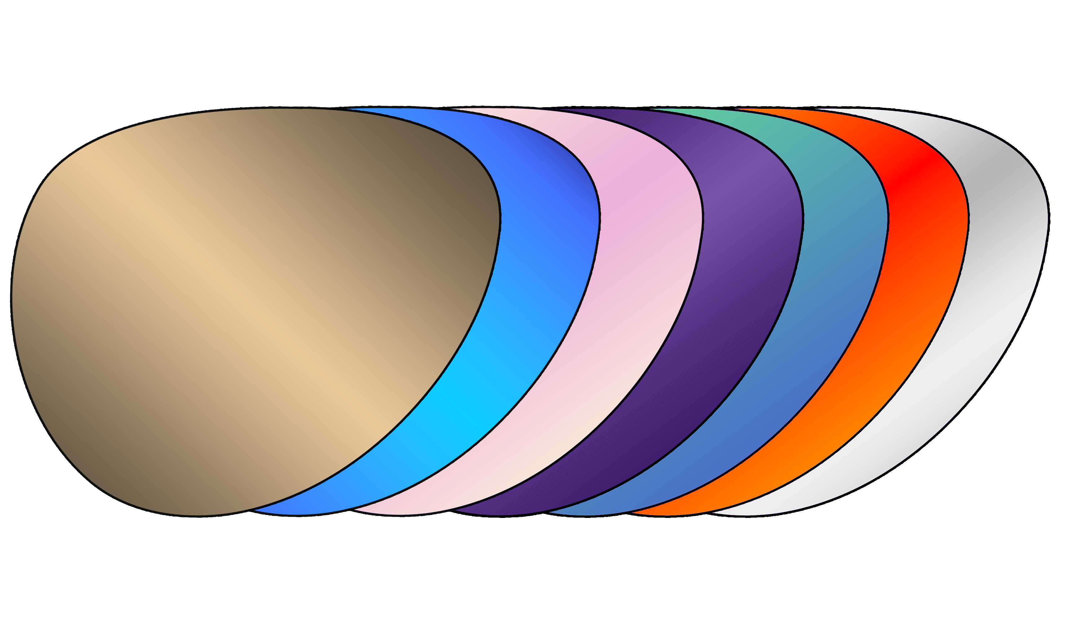 Progressieve gepolariseerde spiegellens