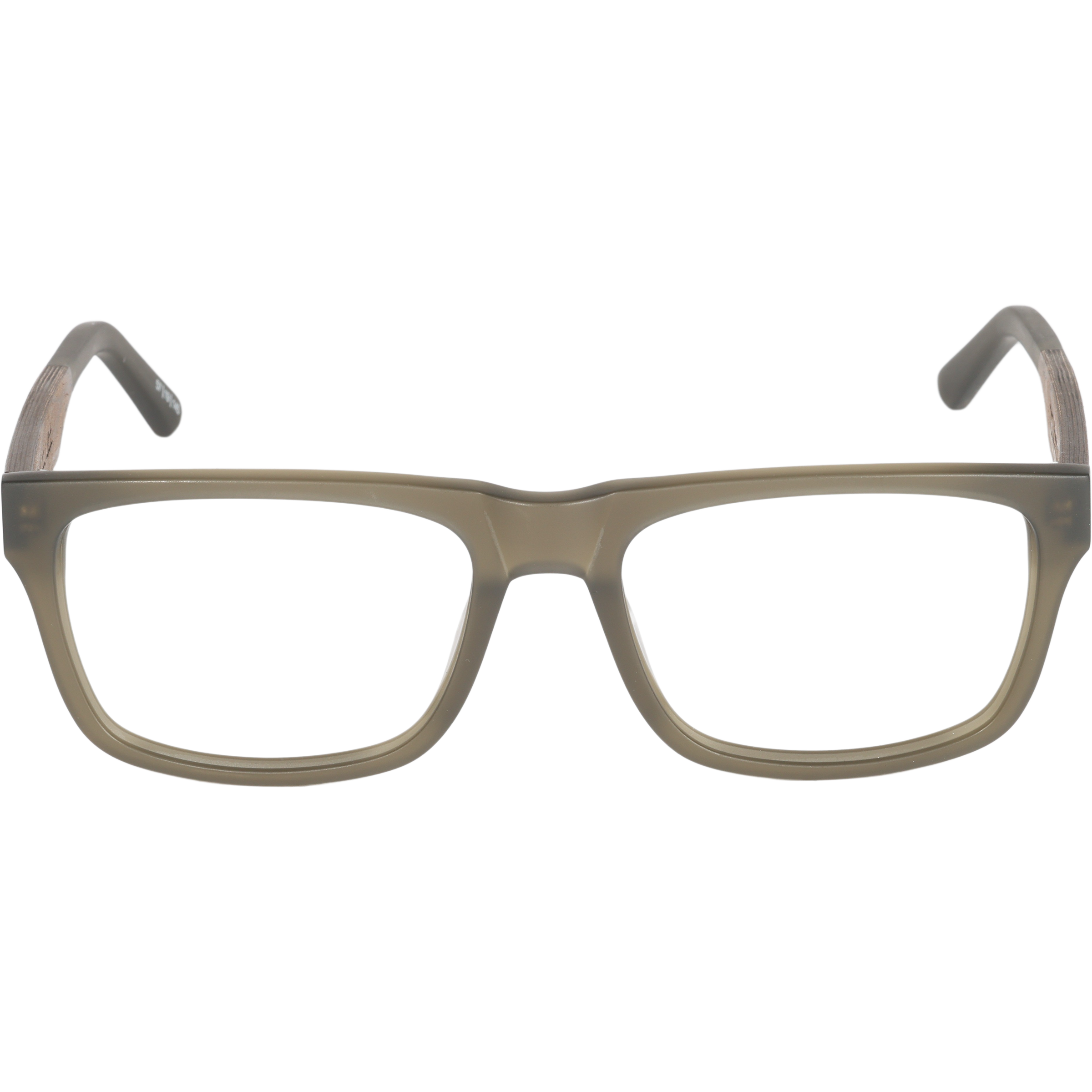 7Thirty7 737 SANDED OLIVE square large fit wide Eyeglasses Prescription by Johnny Fly | Handcrafted with Acetate and Wood  #color_sanded-olive