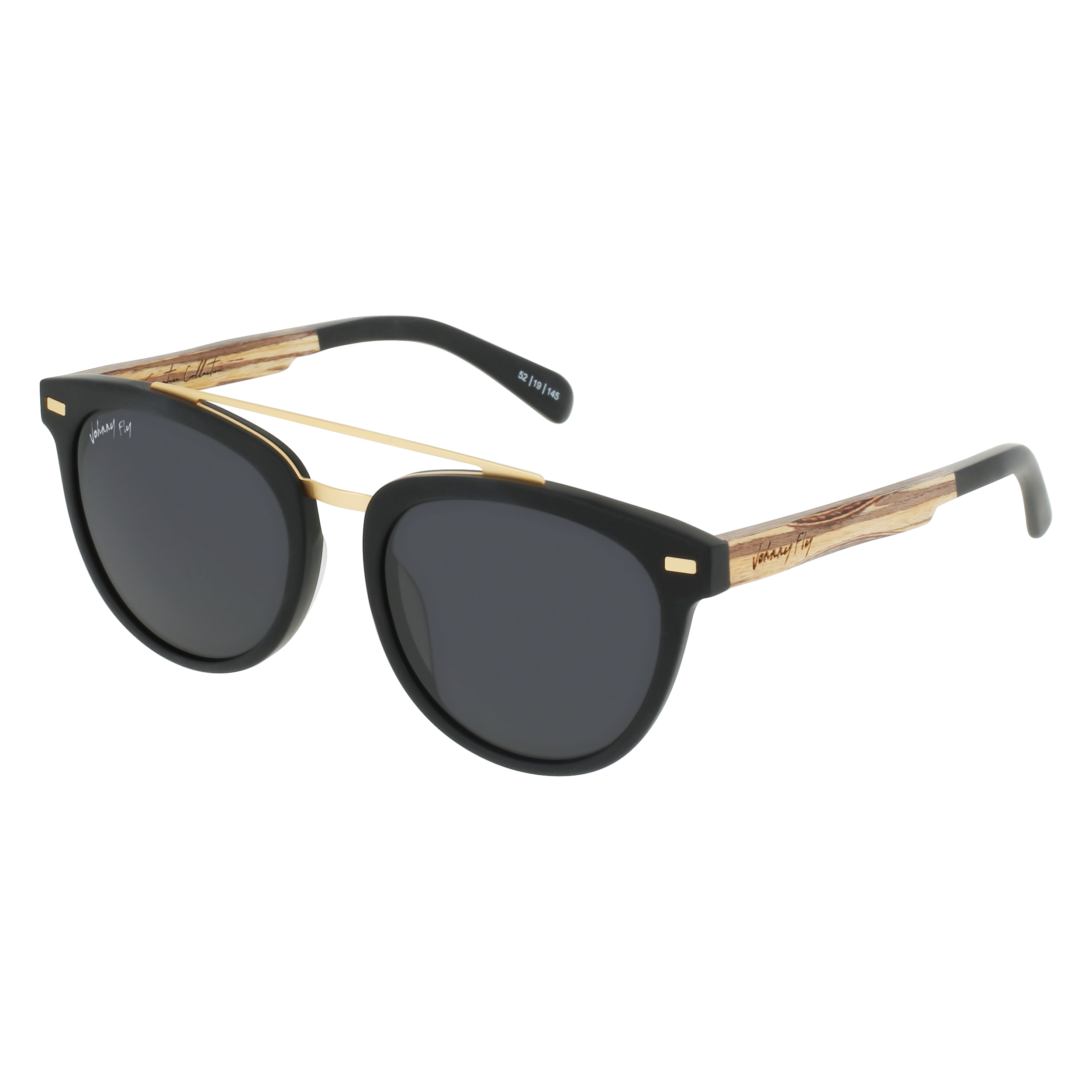 CAPTAIN - Matte Black - Sunglasses - Johnny Fly Eyewear | #color_matte-black