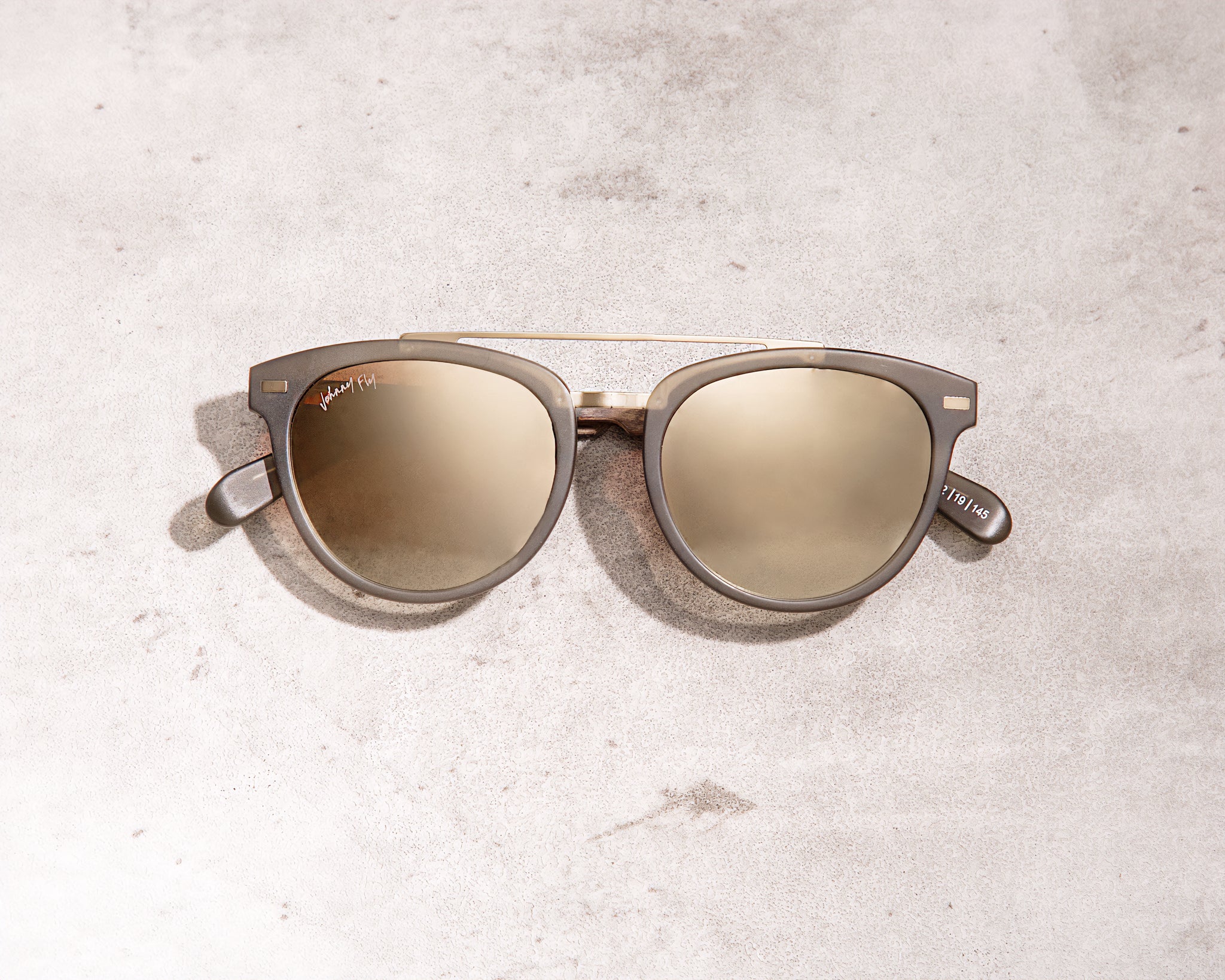 Captain SANDED OLIVE Crossbar Aviator Polarized Sunglasses by Johnny Fly | Handcrafted with Acetate and Wood #color_sanded-olive