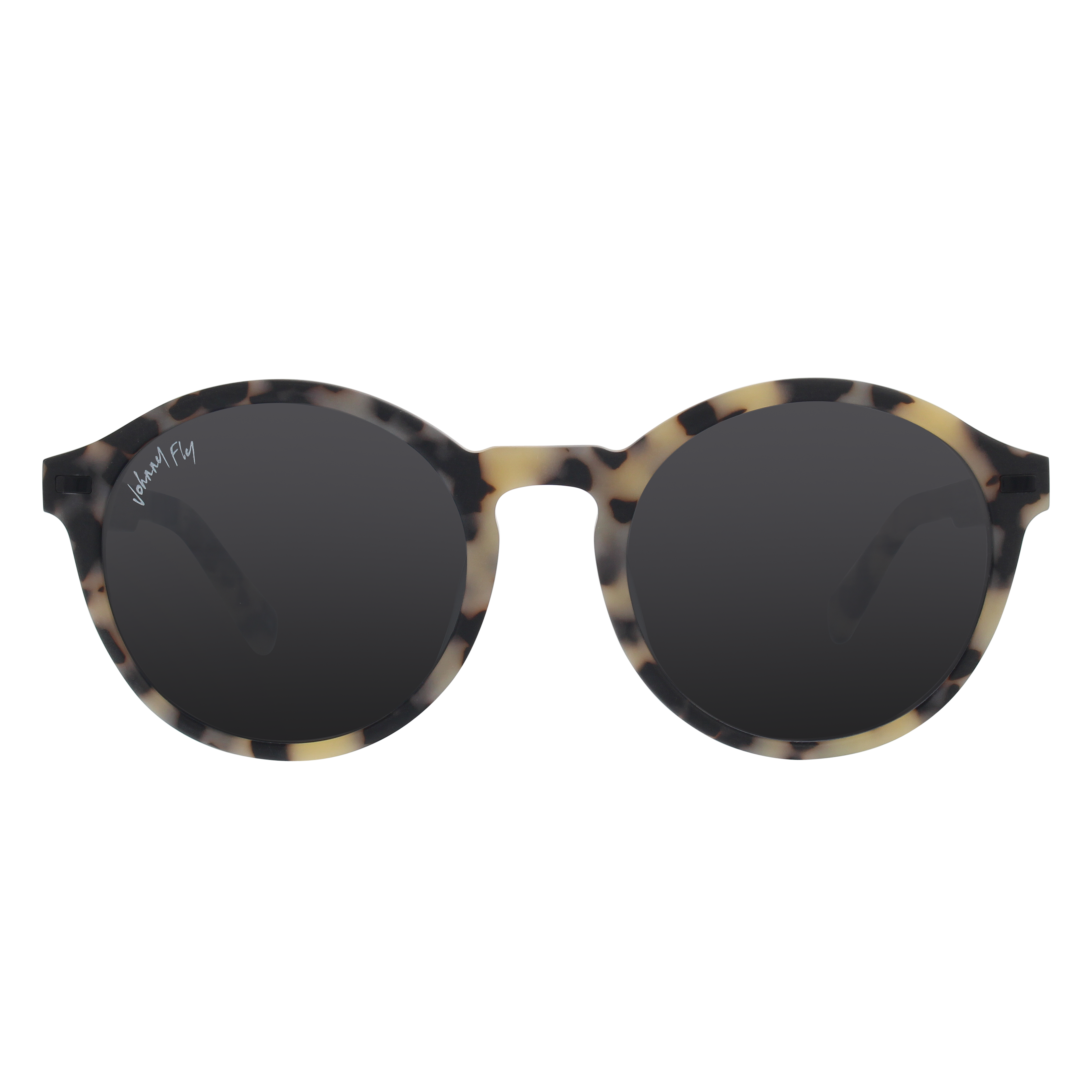 UFO Polarized Sunglasses in Matte White Tortoise by Johnny Fly | #color_matte-white-tortoise