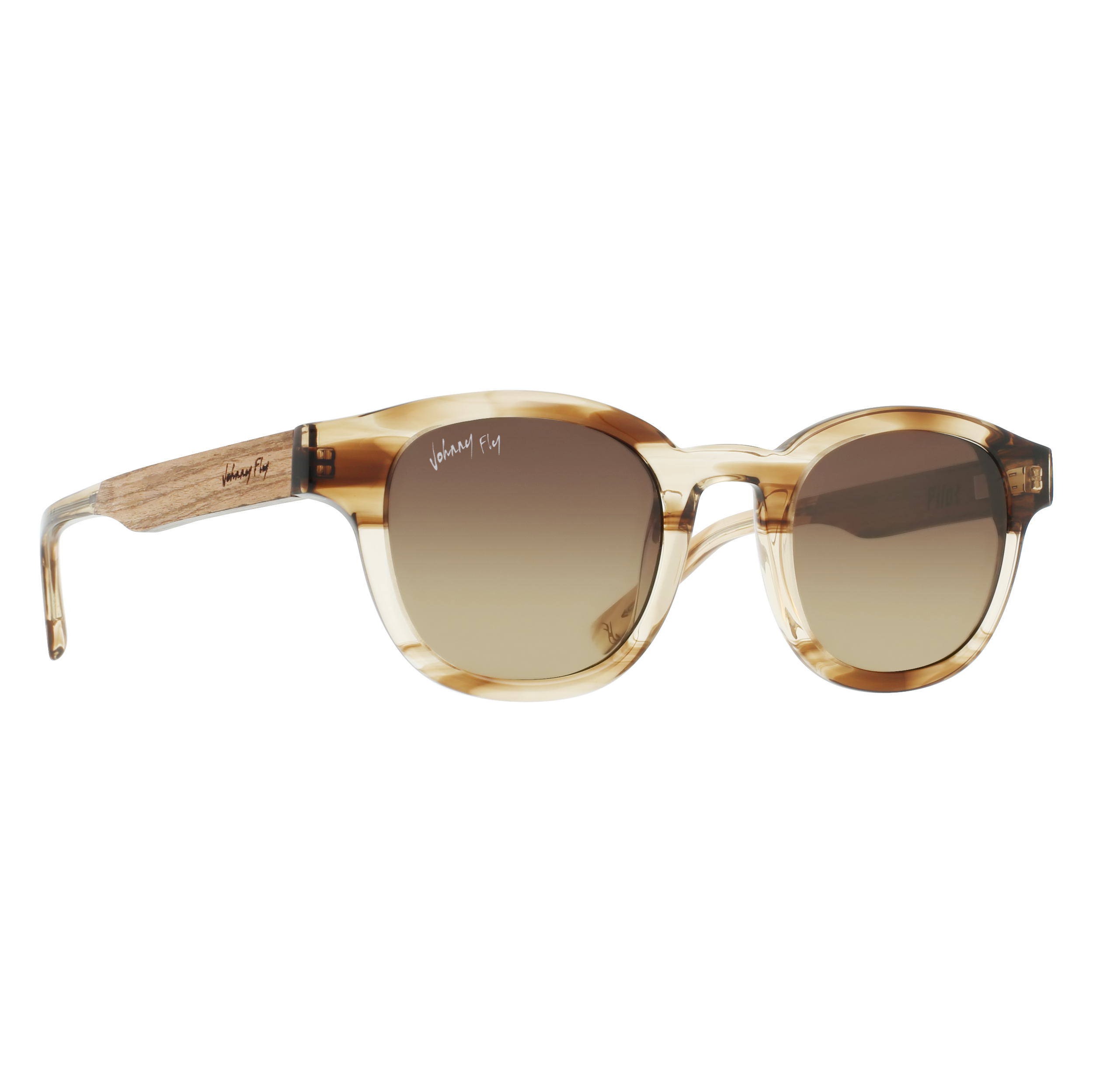 PILOT Sunglasses Frame - Almond- Johnny Fly | PIL-ALM-POL-BGR | | #color_almond