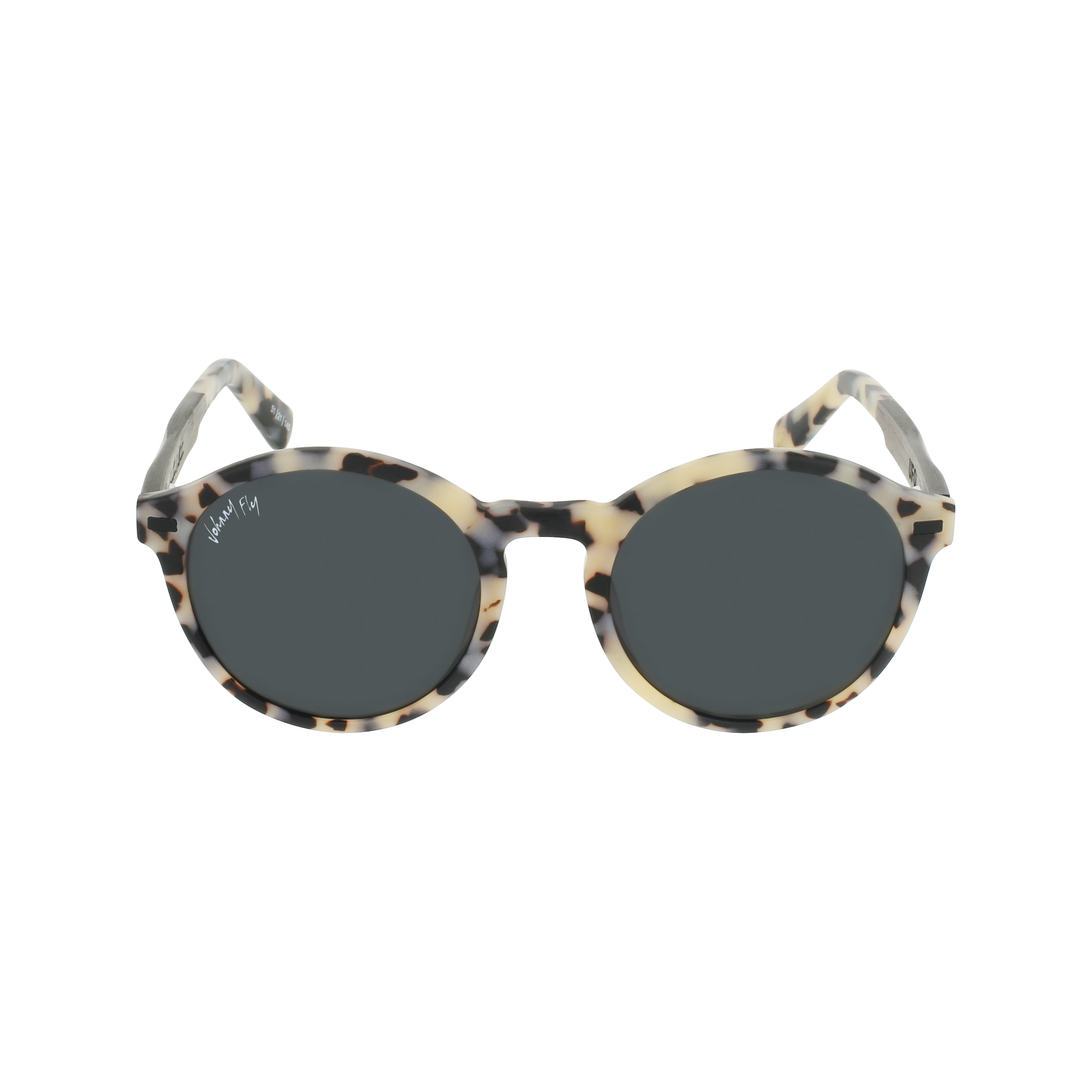 UFO Sunglasses Frame - Matte White Tortoise- Johnny Fly | UFO-MWHTRT-POL-SMK | | #color_matte-white-tortoise