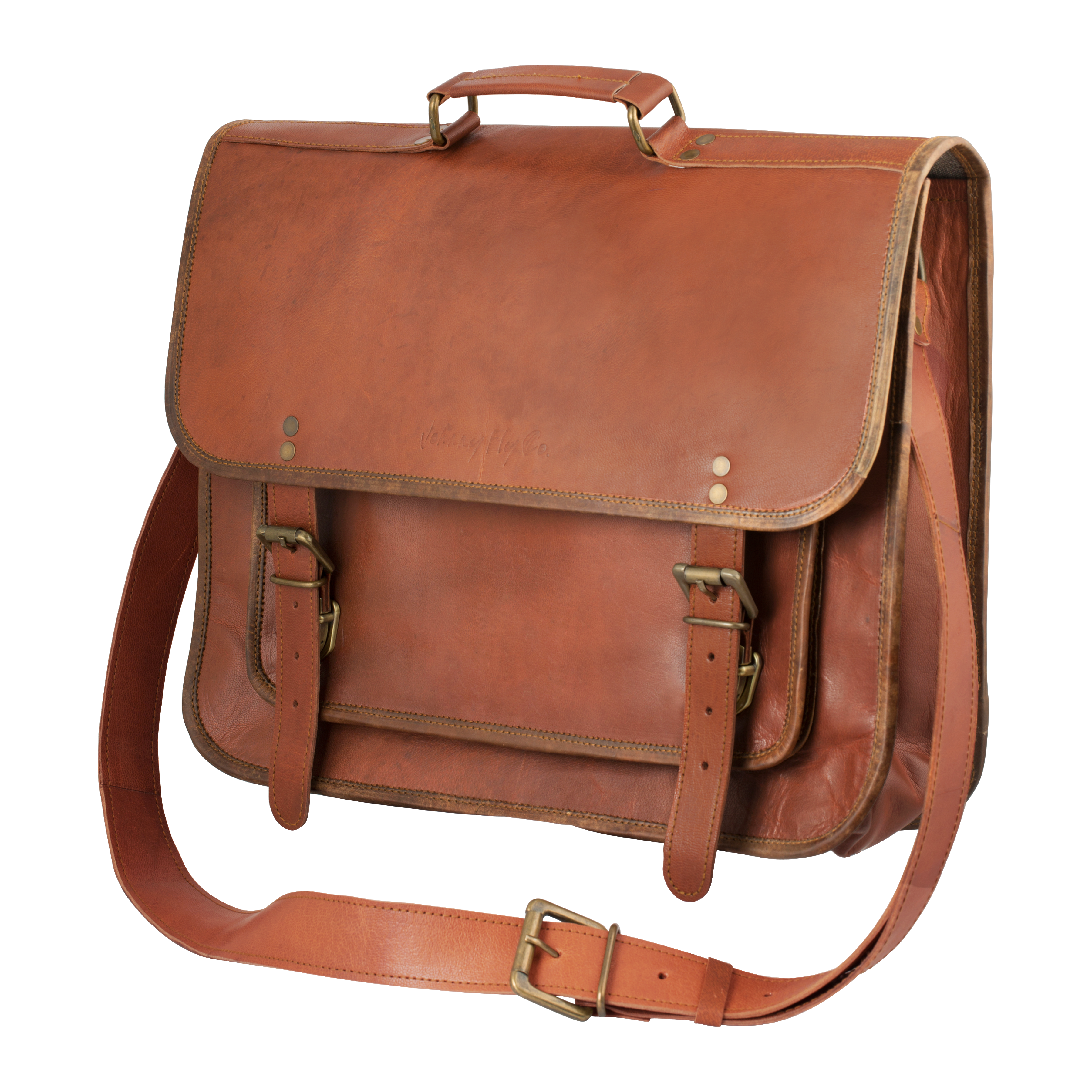 Business Laptop Messenger - Johnny Fly - One Size - Leather Bags
