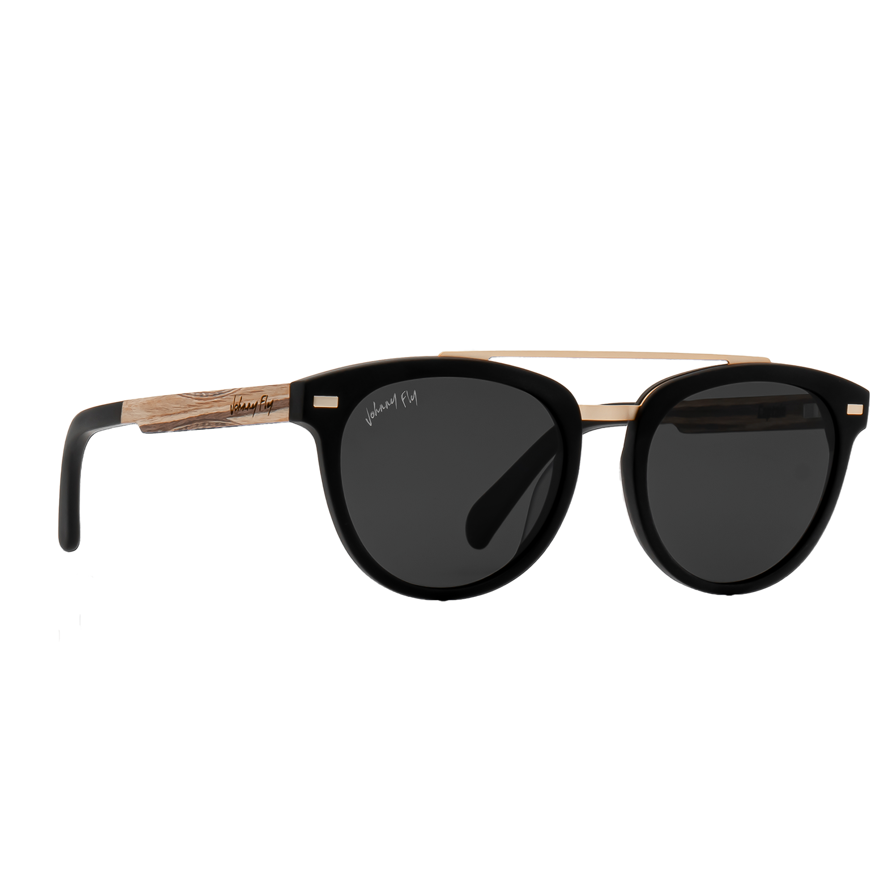 CAPTAIN - Matte Black - Sunglasses - Johnny Fly Eyewear | #color_matte-black