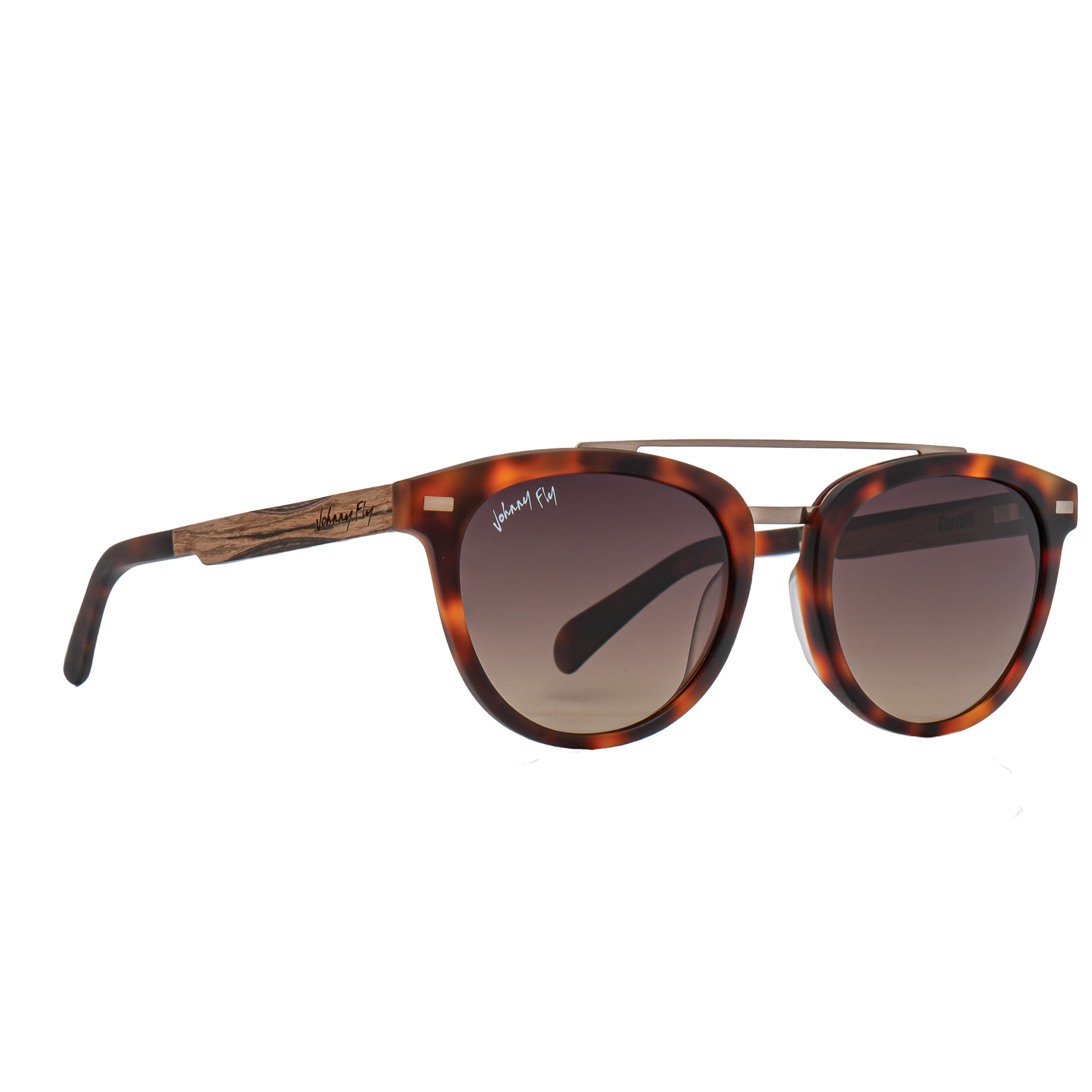 CAPTAIN - Matte Classic Tortoise - Sunglasses - Johnny Fly Eyewear | #color_matte-classic-tortoise