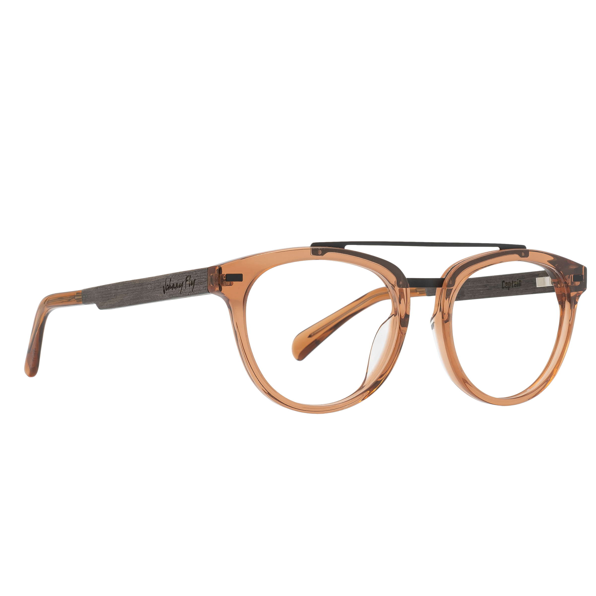CAPTAIN Frame - Anejo | Black Ebony - Eyeglasses Frame - Johnny Fly Eyewear | #color_anejo