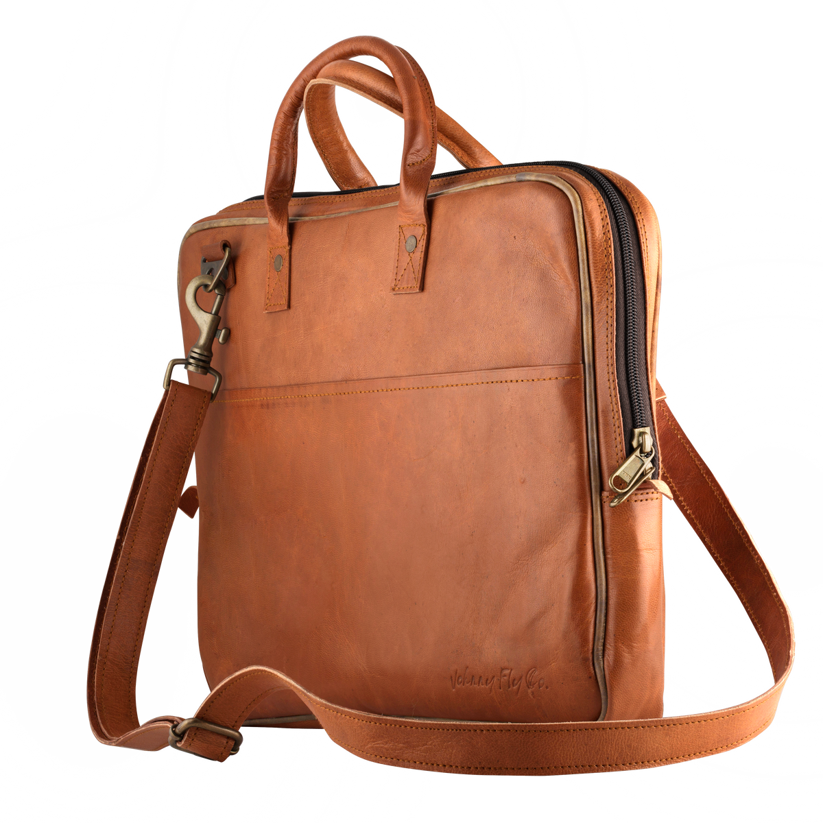 Leather sling shop laptop bags