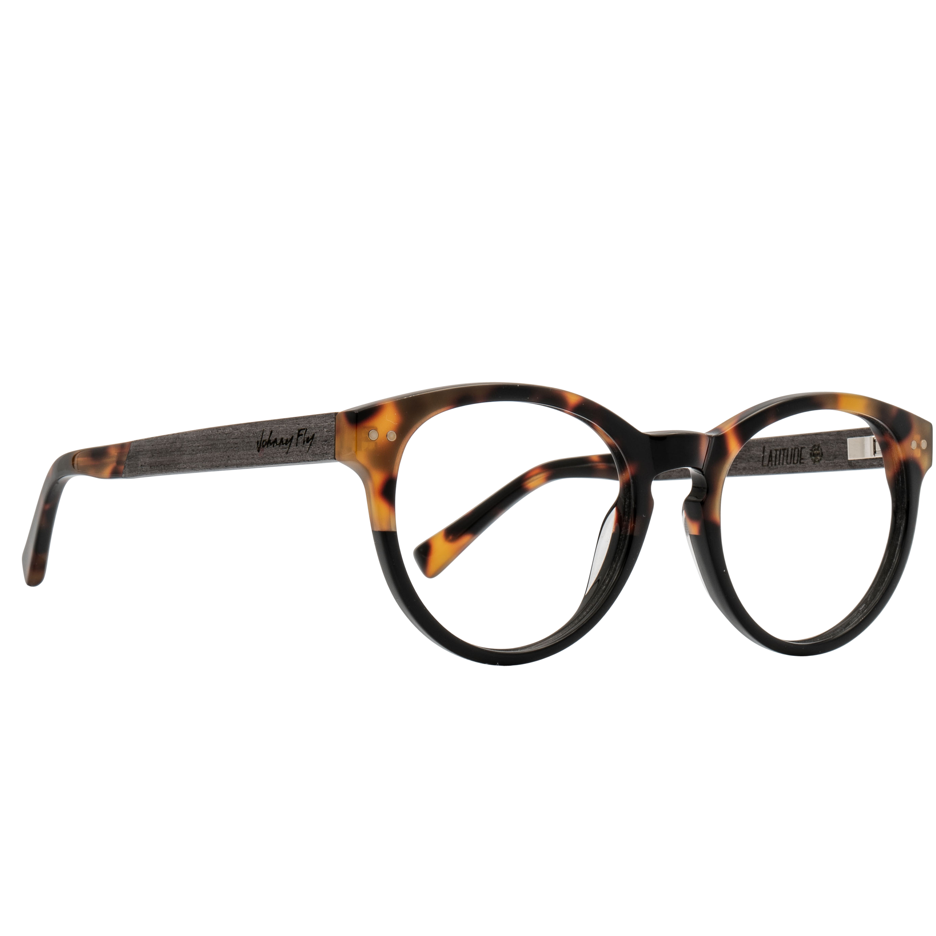 LATITUDE BLUGARD - Split Gold Tortoise - Blue Light Reader - Johnny Fly Eyewear #color_split-gold-tortoise