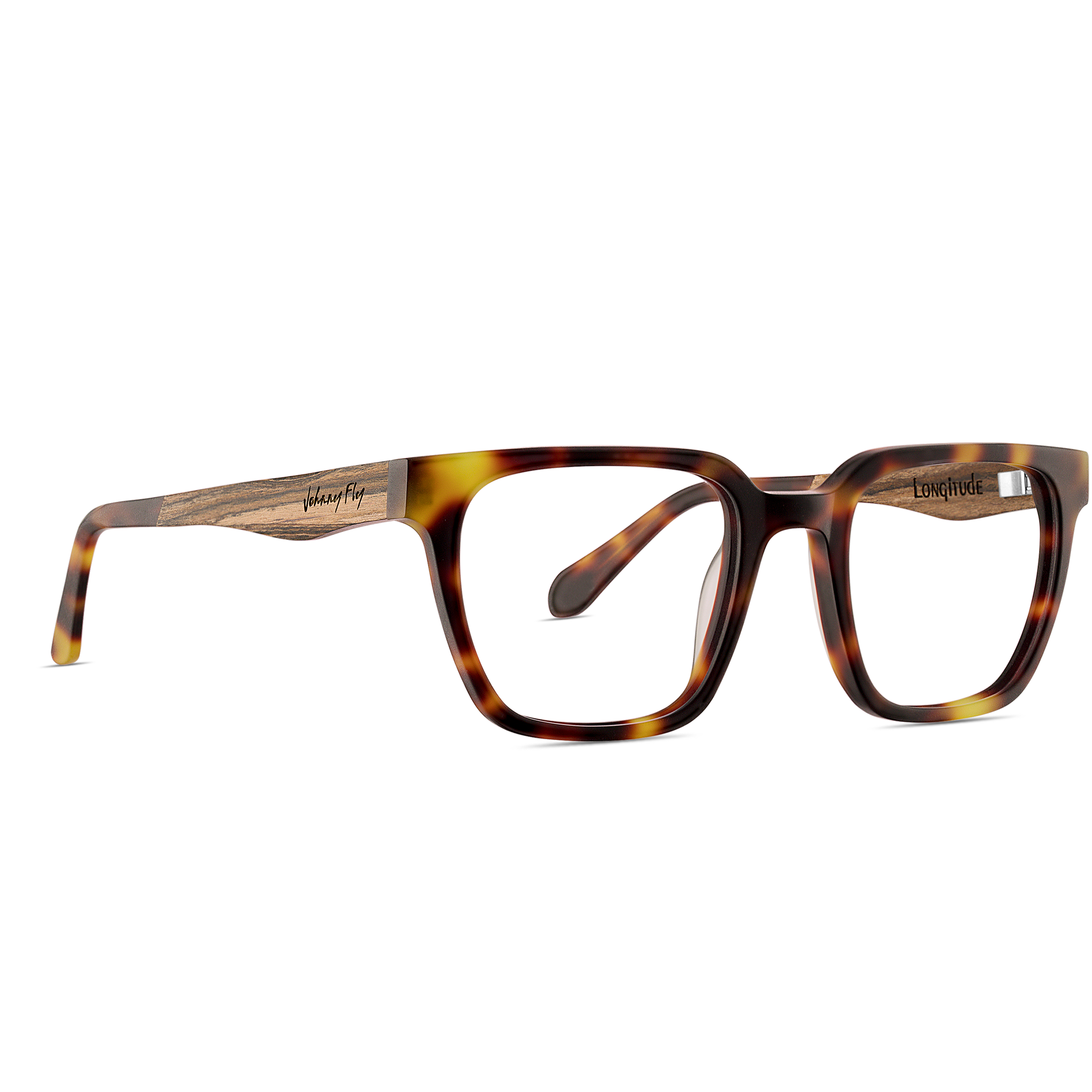 LONGITUDE FRAME - Matte Classic Tortoise - Eyeglasses Frame - Johnny Fly Eyewear #color_matte-classic-tortoise
