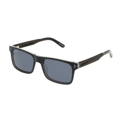 7FIFTY7 Sunglasses Frame - Black Crystal- Johnny Fly | 757-BCRY-POL-SMK-WAL | | #color_black-crystal