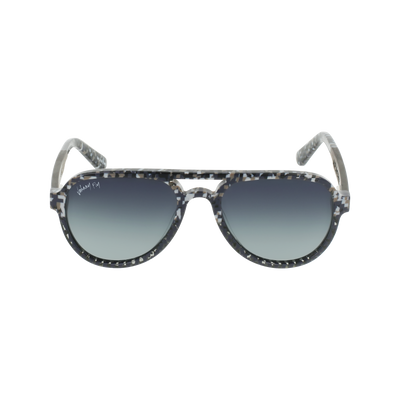 Johnny Fly Apache 8-Bit / Smoke Gradient Polarized Sunglasses | #color_8-bit