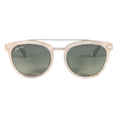 Captain METEOR Crossbar Aviator Polarized Sunglasses by Johnny Fly | Handcrafted with Acetate and Wood #color_meteor