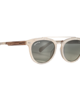 Captain METEOR Crossbar Aviator Polarized Sunglasses by Johnny Fly | Handcrafted with Acetate and Wood 