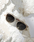 Captain METEOR Crossbar Aviator Polarized Sunglasses by Johnny Fly | Handcrafted with Acetate and Wood 