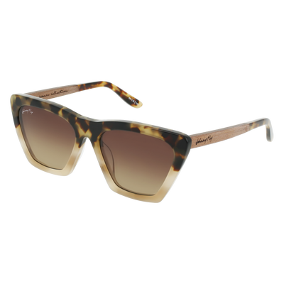 Figure Polarized Sunglasses by Johnny Fly | #color_chai-tortoise