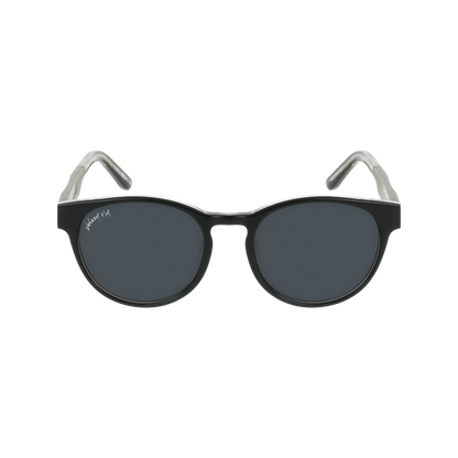 Flight - Johnny Fly - Black Crystal - Smoke Polarized - Sunglasses | #color_black-crystal