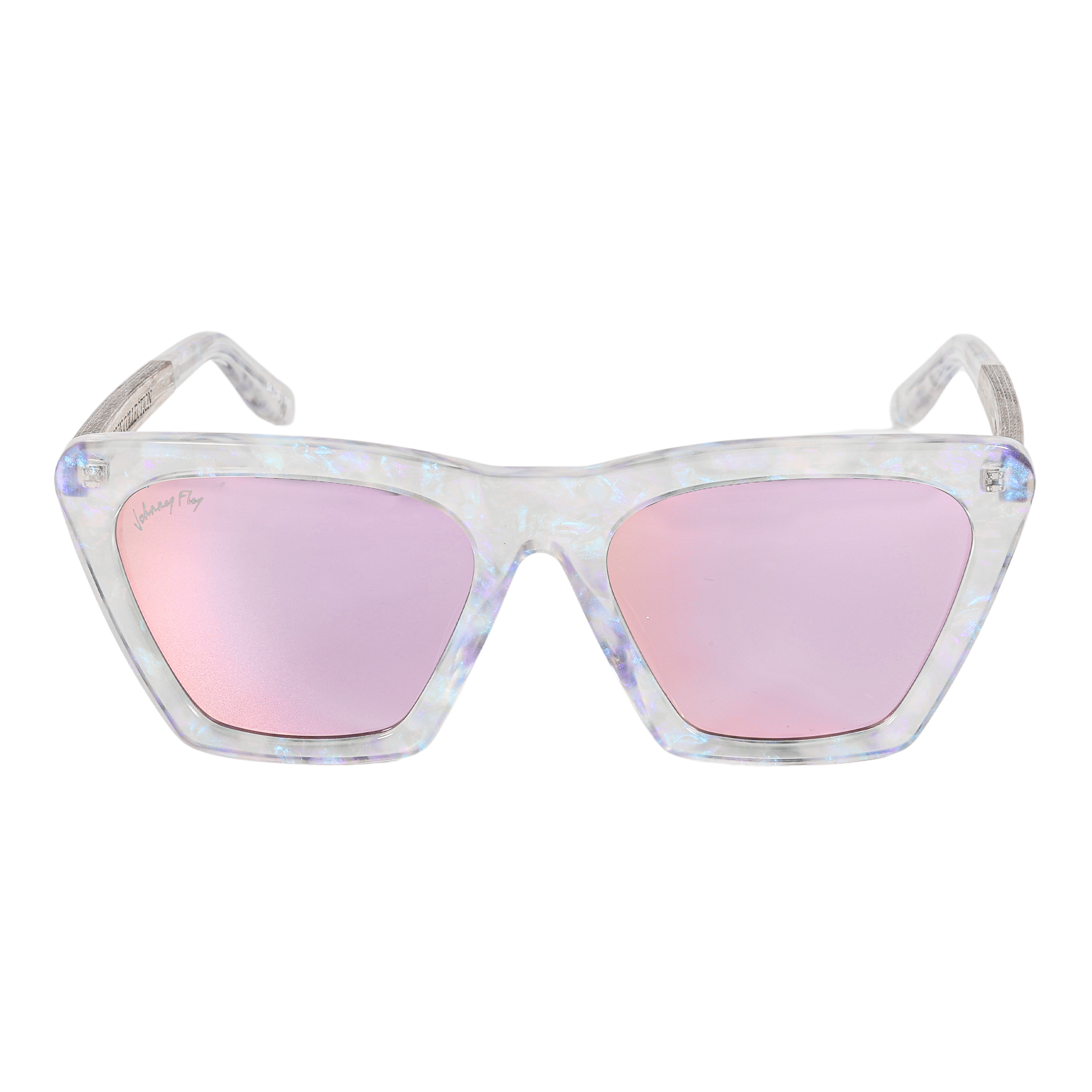 FIGURE - Unicorn Holographic Polarized wooden / acetate Sunglasses - Johnny Fly Eyewear | 