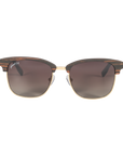 Hughes Polarized Sunglasses - Gold / Wood Club Master Style - Johnny Fly | 