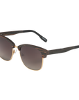 Hughes Polarized Sunglasses - Gold / Wood Club Master Style - Johnny Fly | 