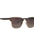 Hughes Polarized Sunglasses - Gold / Wood Club Master Style - Johnny Fly | 