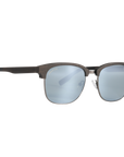 Hughes Mirrored Polarized Sunglasses - Gunmetal / Wood Club Master Style - Johnny Fly | 