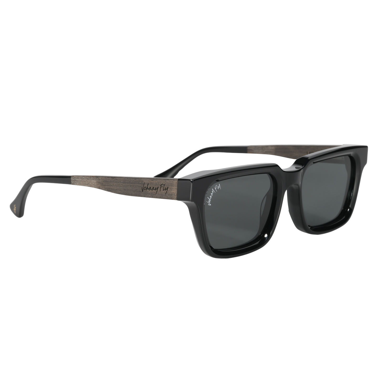 Legacy modern concave rectangle sunglasses #color_gloss-black