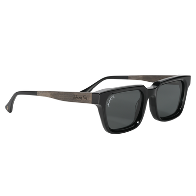 Legacy modern concave rectangle sunglasses #color_gloss-black
