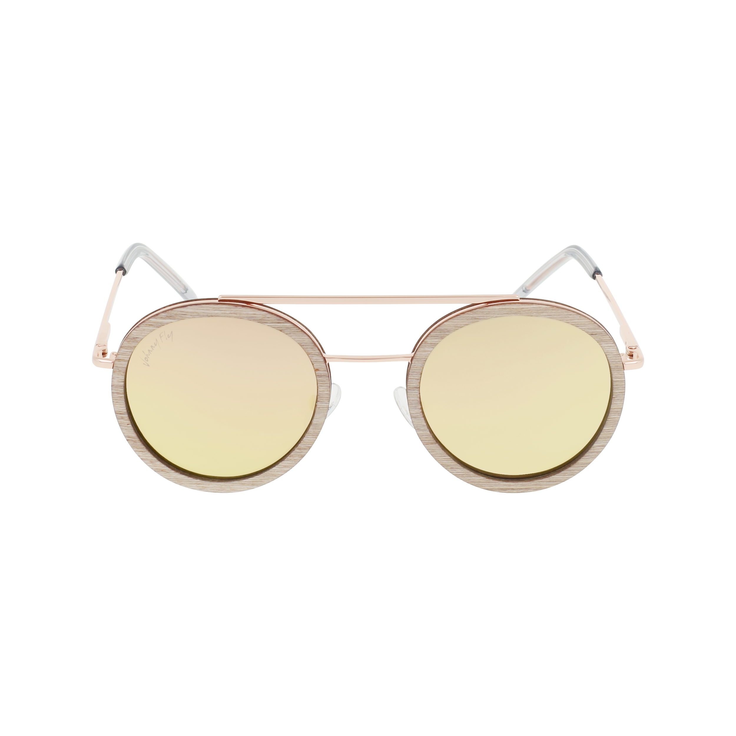 Johnny Fly Riker Rose Gold | Grey / Rose Gold Reflect Polarized Sunglasses | 