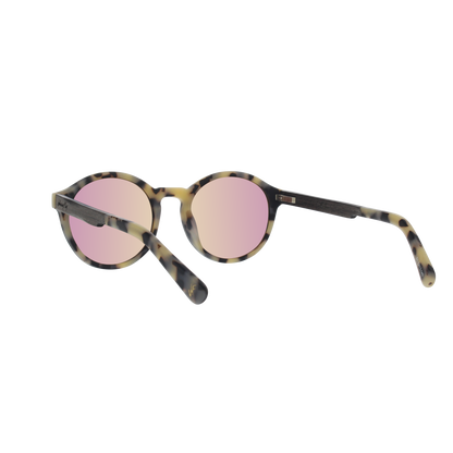 UFO Polarized Sunglasses in Matte White Tortoise by Johnny Fly | #color_matte-white-tortoise