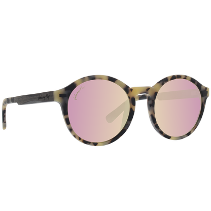 UFO Polarized Sunglasses in Matte White Tortoise by Johnny Fly | #color_matte-white-tortoise