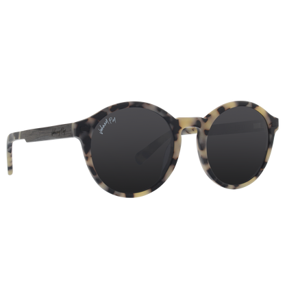 UFO Polarized Sunglasses in Matte White Tortoise by Johnny Fly | #color_matte-white-tortoise