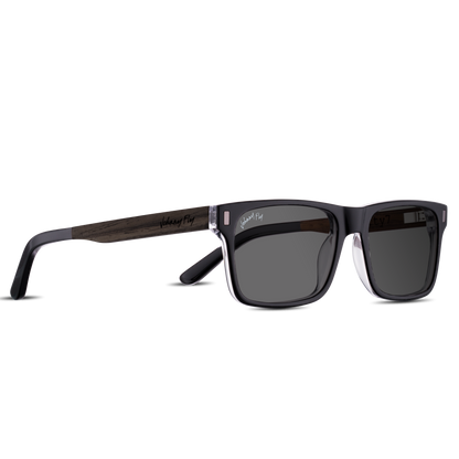 7FIFTY7 Sunglasses Frame - Black Crystal- Johnny Fly | 757-BCRY-POL-SMK-WAL | | #color_black-crystal