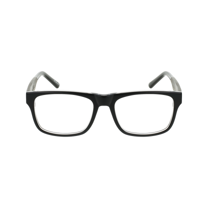7THIRTY7 Eyeglasses Frame - Black Crystal- Johnny Fly | 737-BLKC-RX-EBN | | #color_black-crystal