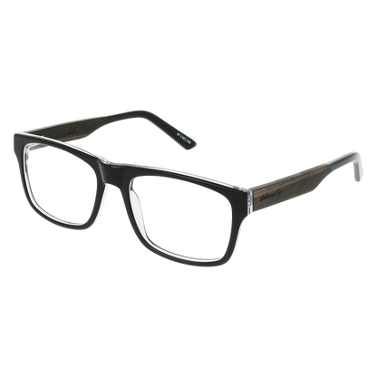 7THIRTY7 Eyeglasses Frame - Black Crystal- Johnny Fly | 737-BLKC-RX-EBN | | #color_black-crystal