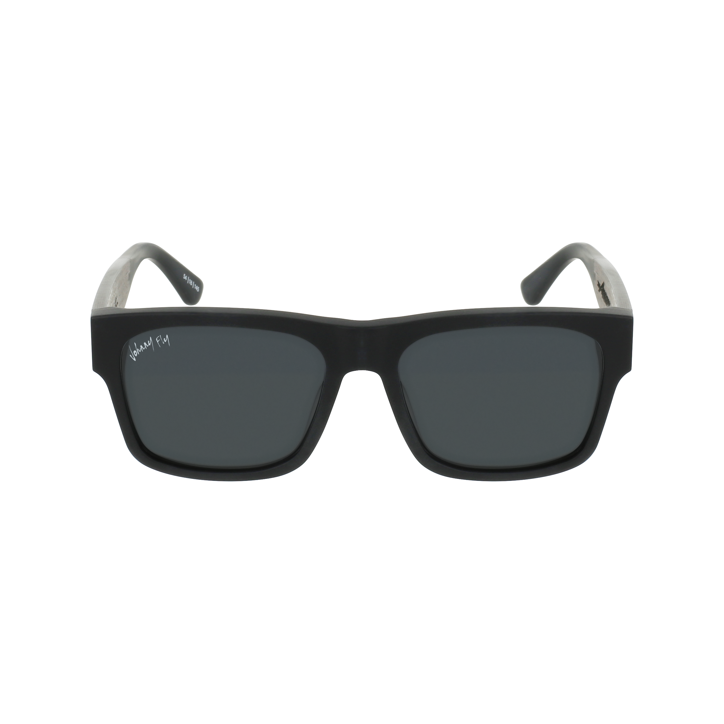 ARROW Sunglasses Frame - Matte Black- Johnny Fly | ARR-MBL-POL-SMK-EBN | | #color_matte-black