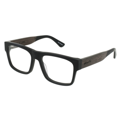 ARROW Eyeglasses Frame - Matte Black- Johnny Fly | ARR-MBL-RX-EBN | | #color_matte-black