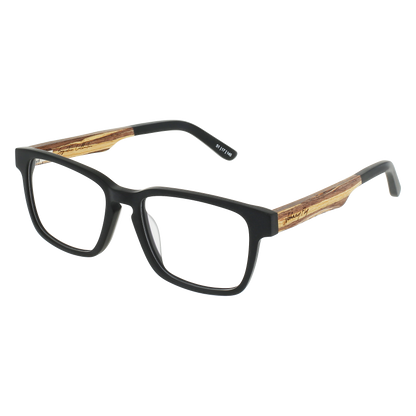 BRANCH Eyeglasses Frame - Matte Black- Johnny Fly | BRA-MBL-FRA | | #color_matte-black
