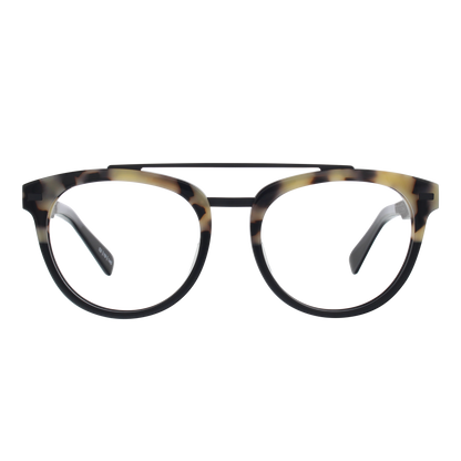 CAPTAIN Frame - Split White Tortoise - Eyeglasses Frame - Johnny Fly Eyewear | #color_split-white-tortoise