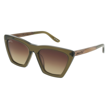 FIGURE Sunglasses Frame - Olive- Johnny Fly | FIG-OLIV-NBG126-BRG-WAL | | #color_olive