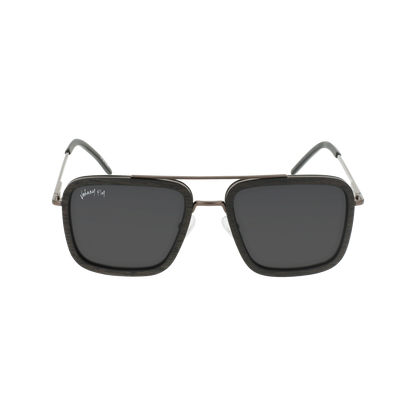 LAFORGE Sunglasses Frame - Gunmetal- Johnny Fly | LAF-GUNM-POL-SMK | | #color_gunmetal