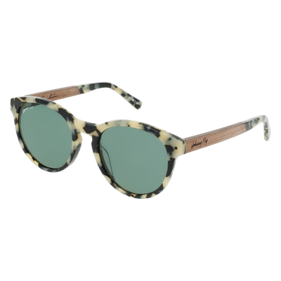 LATITUDE Sunglasses Frame - White Tortoise- Johnny Fly | LTS-WHT-POL-G15-WAL | | #color_white-tortoise