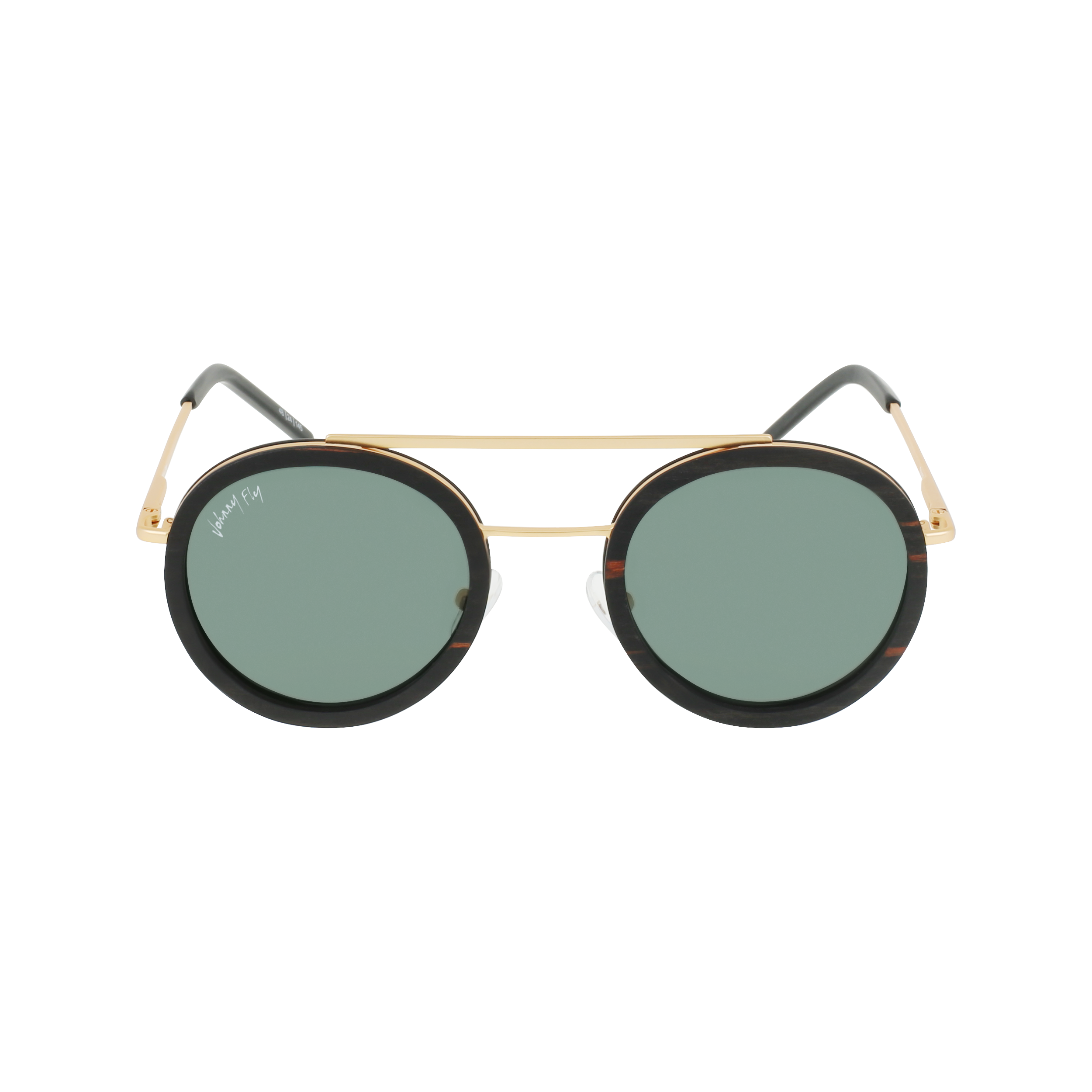 RIKER Sunglasses Frame - Gold- Johnny Fly | RIK-GLD-CR39-G15-EBN_EBN | | 