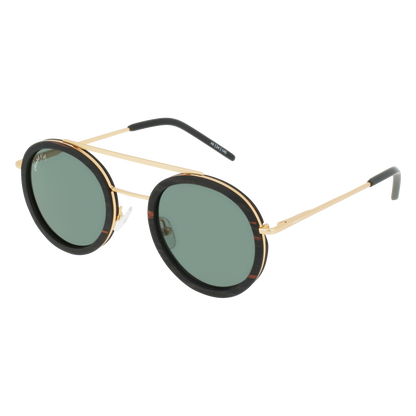 RIKER Sunglasses Frame - Gold- Johnny Fly | RIK-GLD-CR39-G15-EBN_EBN | | #color_gold