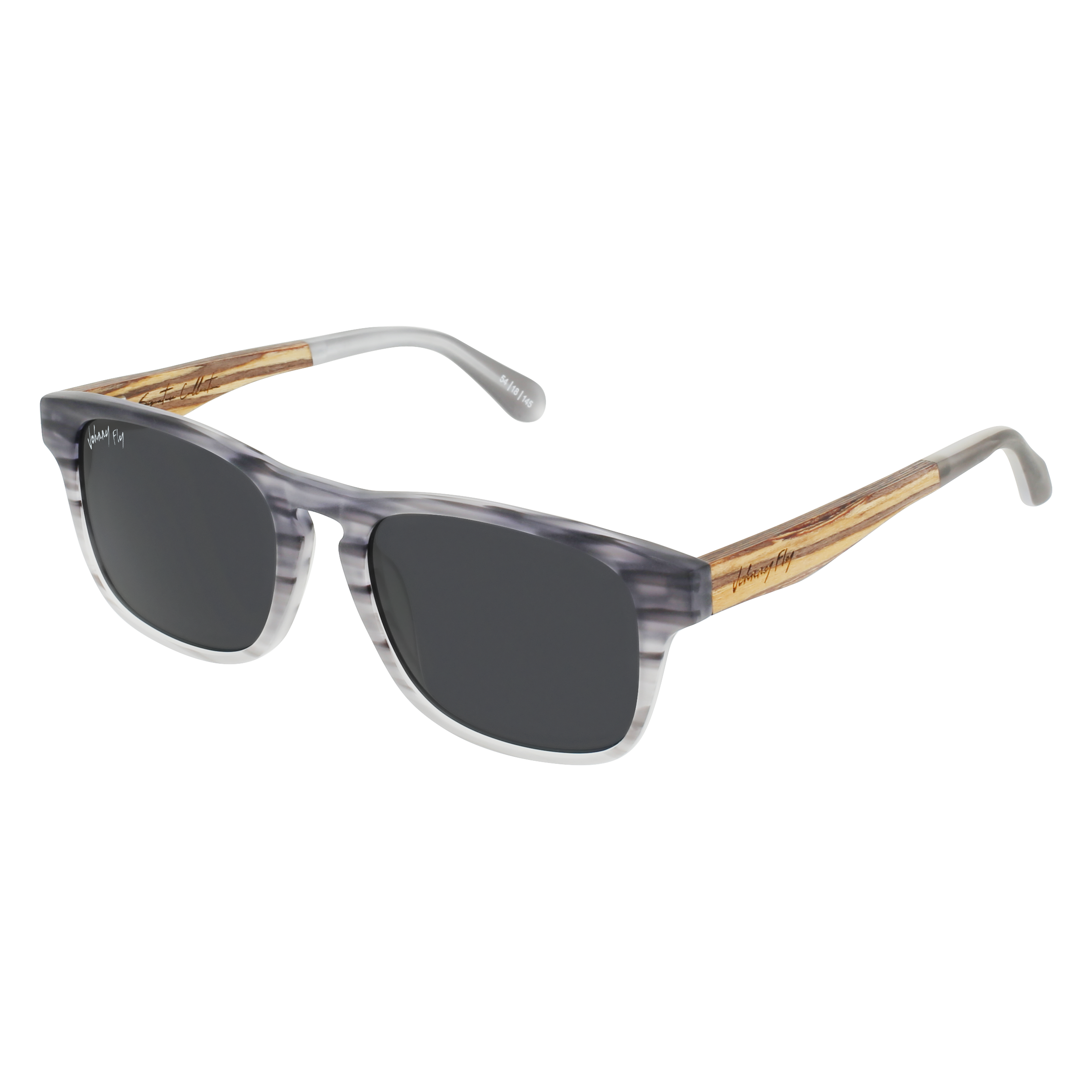 SPLINTER Sunglasses Frame - Matte Marble Grey- Johnny Fly | SPL-MBG-POL-SMK-ZEB | | 