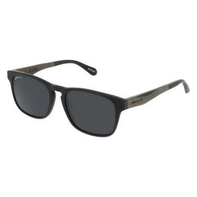 SPLINTER Sunglasses Frame - Matte Black- Johnny Fly | SPL-MBL-POL-SMK-ZEB | | #color_matte-black