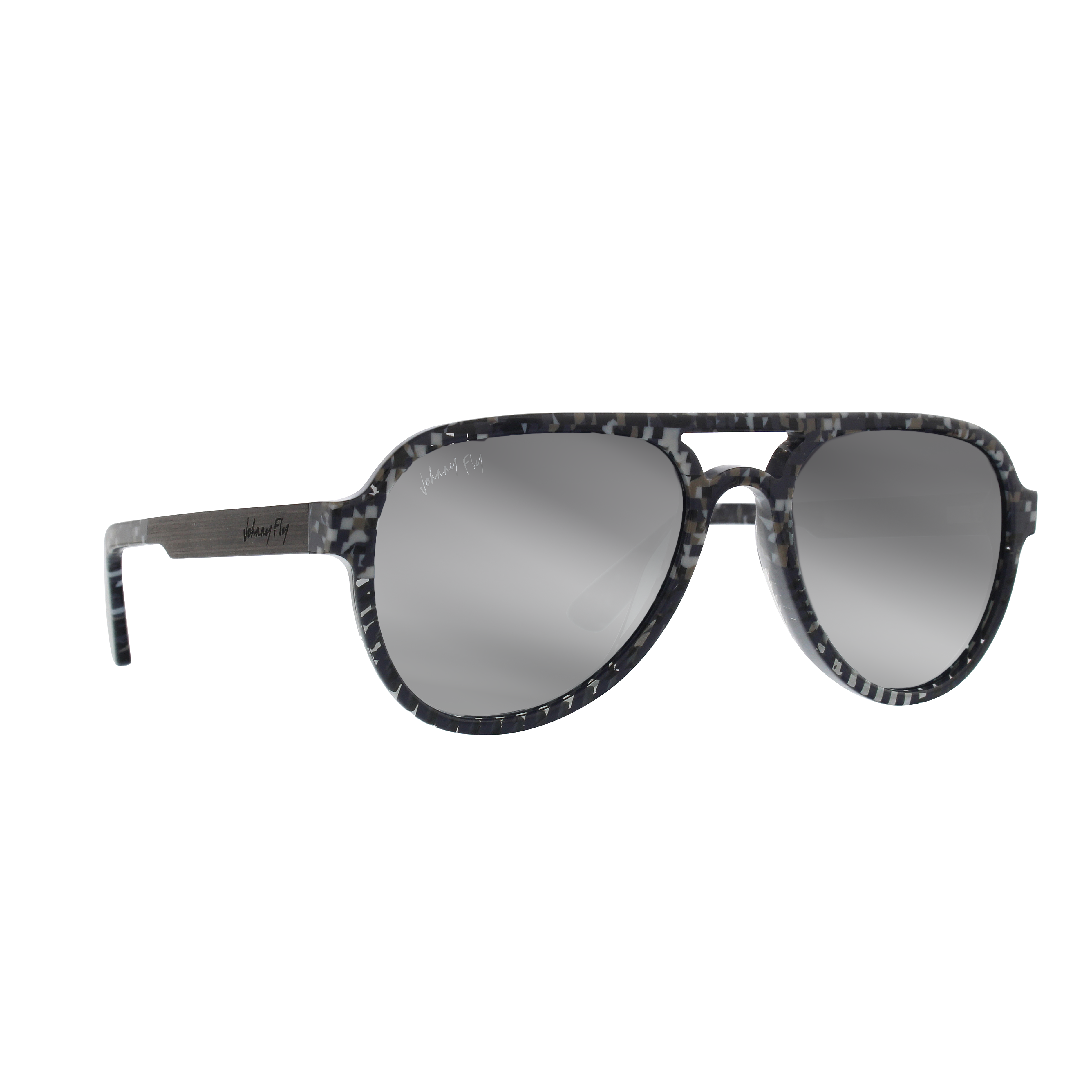 Johnny Fly Apache 8-Bit / Black Flash Polarized Sunglasses | 