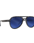 Johnny Fly Apache 8-Bit / Blue Flash Polarized Sunglasses | 