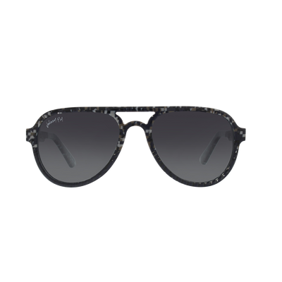 Johnny Fly Apache 8-Bit / Smoke Gradient Polarized Sunglasses | #color_8-bit