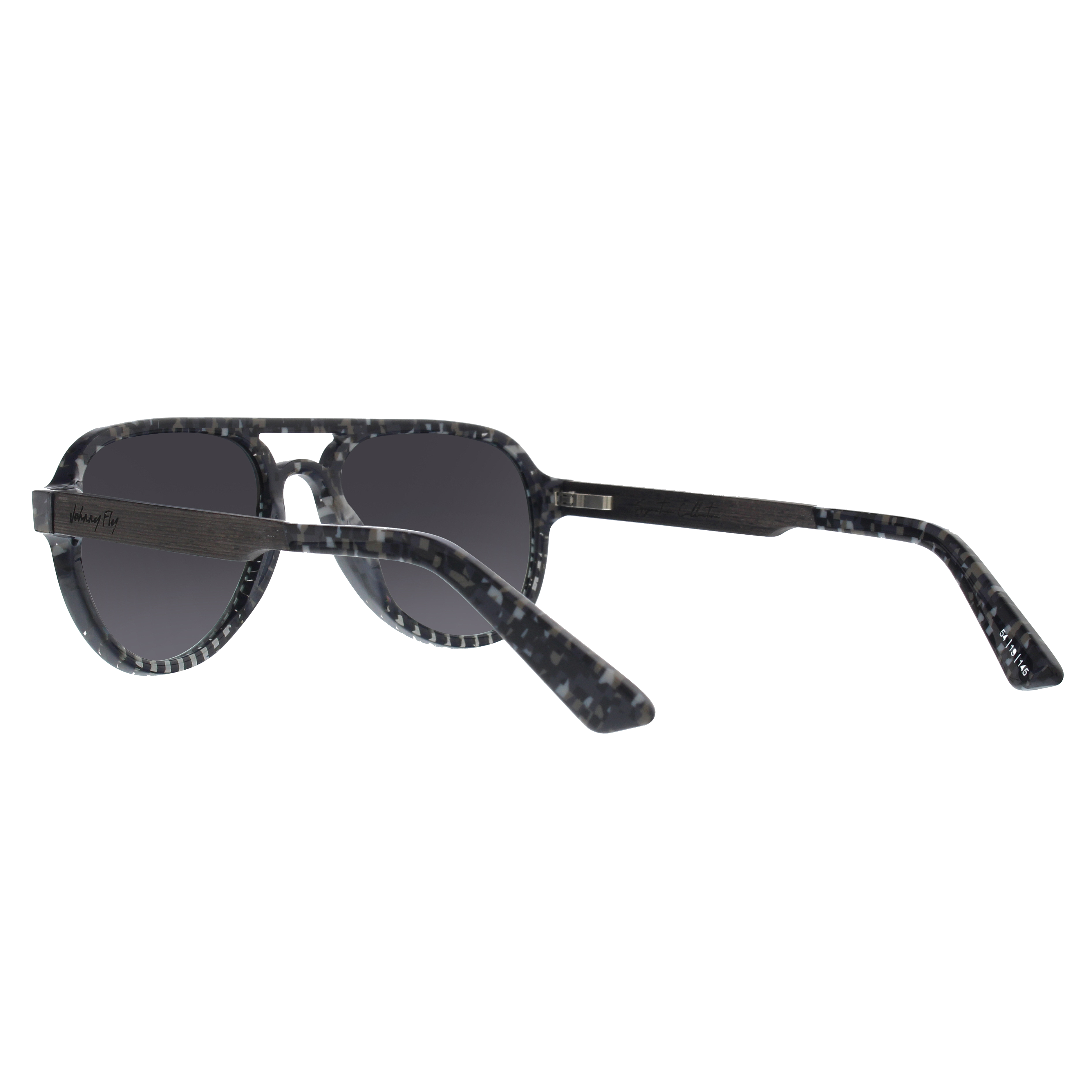 Johnny Fly Apache 8-Bit / Smoke Gradient Polarized Sunglasses | #color_8-bit